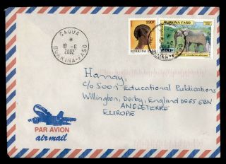 Dr Who 2002 Burkina Faso To Gb Air Mail C119388