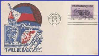 Us 925 U/a Cachet Craft Fdc Corregidor Manila Bay.  Philippines.