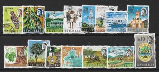 British Indian Ocean Terr Sg1/15 1968 Over Prints On Seychelles Fine