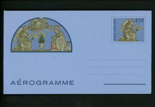 Postal Stationery Vatican City H&g Fg Airmail Letter Sheet Post 1972