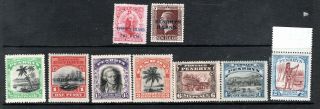 1902 - 1920 Penrhyn Island Unmounted Stamps X 9.