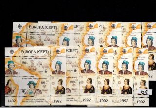 / 10x Turkish Cyprus - Mnh - Europa Cept 1992 - Maps - Columbus - Maps