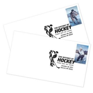 Usps The History Of Hockey First Day Cover Set Of 2