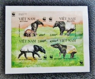 Nystamps Wwf Viet Nam Stamp 2628c Og Nh Imperf Rare