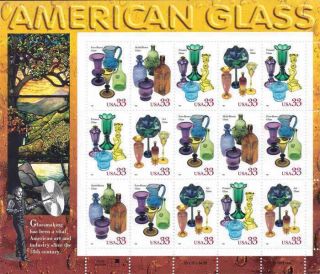 American Glass 3325 - 3328 Sheet Mnh (lot S 51)