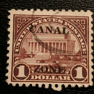 Panama Canal Zone Postage Stamp,  Scott 81,  Type A.