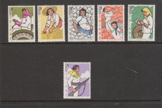 China Prc 750 - 5 1964 Woman Of The Peoples Commune Vlh Cv $33