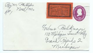 Rare 1961 Mcdonald Territory Stamp,  Cover,  Envelope; Noel,  Missouri