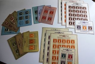 Greenland Parcel Post Complete Set Of Reprints & Mother Clichés - Series 1 - 5