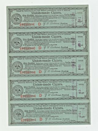 Usa Taxpaid Revenue Fiscal Stamp 12 - 12 - Large Format - Complete Sheet