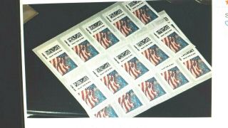 10 Usps Forever Certified Flag Stamps $5.  00