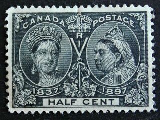 Can 50 1/2 Ct Black Jubilee Issue Queen Victoria 1897 Mh Cat 110 Us