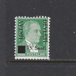 Hatay (alexandretta) - 4 - Mnh - 1939 - " Hatay Devleti " O/p On Turkish Stamp