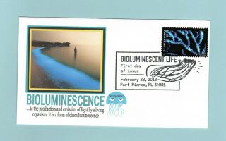 U.  S.  Fdc 5269 Cec/fm Cachet - Bamboo Coral From Bioluminescent Life Set