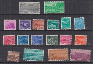 India,  1955 Five Year Plan Set Of 18,  Lhm.