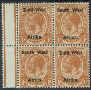 South West Africa 1923 Kgv 1/ - Block / Setting I