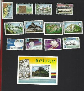 Belize Sc 668 - 71,  680 - 8 (1983) Complete Mh