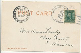 1906 Grand Canyon Arizona Doane Cancel View Post Card San Francisco Mountains