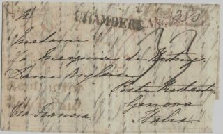 Great Britain 1823 Letter London (?) To Genova/italy Via Chambery/france