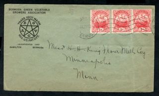 Bermuda - 1948 Kgvi Commercial Cover To Usa