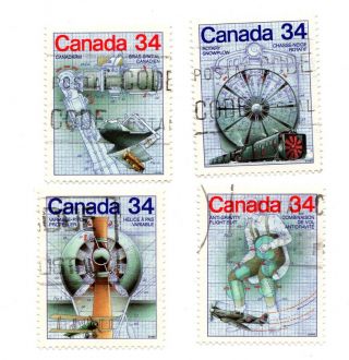 Canada 1986 Set Of 4 Canada Day Stamps