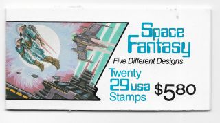 Scott 2745a Us Booklet Space Fantasy 20 X 29 Cent Nh