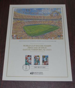 1994 World Cup Soccer Stamps First Day Of Issue Usps Stamped May 26 1994