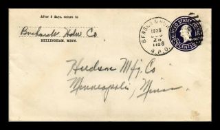 Dr Jim Stamps Us Benson Huron T 786 Railway Post Office Cover 1936 Rpo