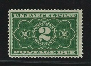 1913 U.  S.  Scott Jq2 - 2c Parcel Post Postage Due Stamp - Mnh