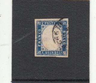 Italia Italian States Regno 1863 15c Azzurro Usato