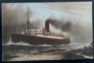 C.  1920s - Great Britain Postcard " Rms Lancastria Cunard Line "