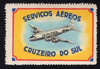 Brazil 1950 - Th Promotional Airmail Label