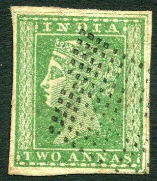India - 1854 2a Green Sg 31 Good V32286