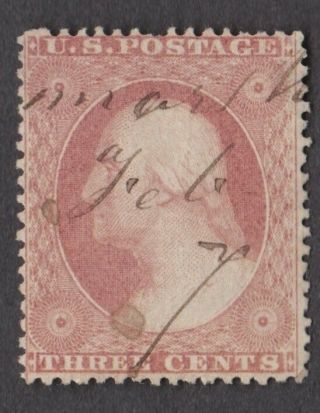 Us Stamps Scott 26 - 1857 3c George Washington - Pen Cancel