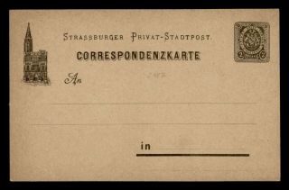 Dr Who Germany Strasburg Vintage Postal Card Stationery 124778