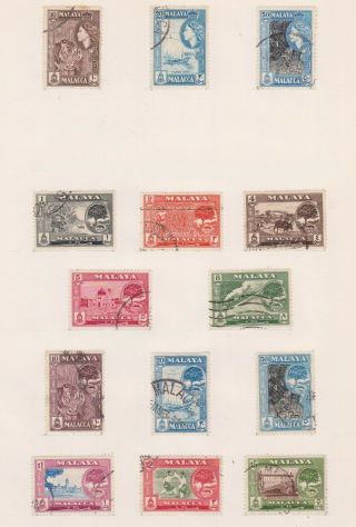 (hmt - 124) 1960 Malacca Set Of 12stamps 1c To $5,  3stamps (dx)