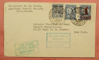 1932 Colombia Cali Scadta Airmail To Usa 122396