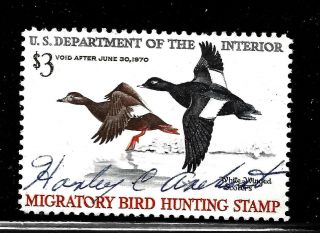 Hick Girl Stamp - U.  S.  Federal Duck Stamp Sc Rw36 Issue 1969 Y5051