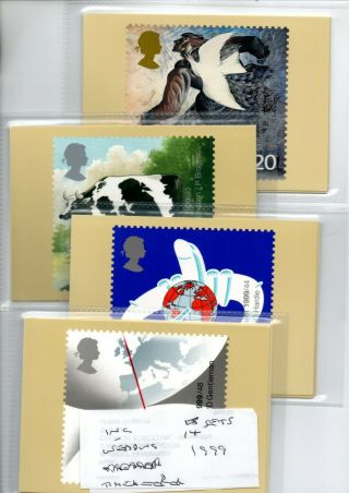 Gb - Phq Cards - 1999 - Commemorative Year Sets - 14 Comp Sets - See Scans