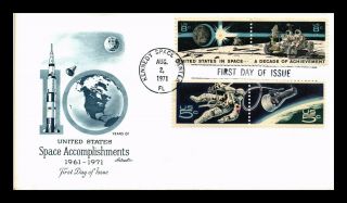 Dr Jim Stamps Us Artmaster Space Accomplishments Combo First Day Cover