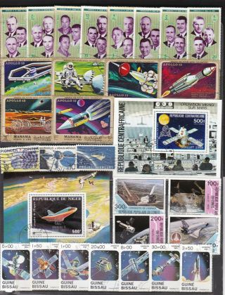 Space = 2 Souvenir Sheets = 4 Complete Sets & 3 Single Issue Stamps