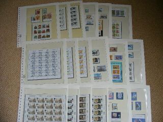 Guernsey Stamps 1988 - 1991 In 18 Album Pages £58 Face Freepost W134