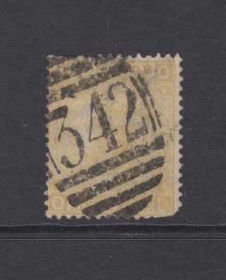 Gb Qv 9d Straw Sg110 Plate 4 Nine Pence " Ol " 1867 Stamp - Hastings 342