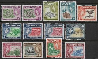 Pitcairn Islands - Qe Set Of 13 To 2/6 Unhinged Sg 18 - 128 (cv £50, )