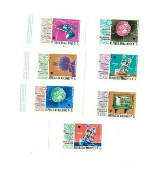 Vintage Classics - Maldives Sc 464 - 70 W.  M.  O Imperf - Set Of 7 Mnh