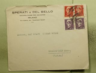Dr Who 1946 Italy Milan To Usa Pair E46616
