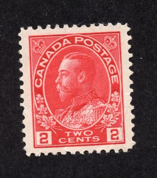 Canada 106 2 Cent Carmine King George V Admiral Issue Mnh