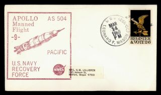 Dr Who 1969 Uss Leonard F Mason Naval Ship Space Recovery Force Apollo 9 E66909