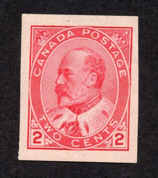 Canada 90a 2 Cent Carmine King Edward Vii Imperforate Issue Mh