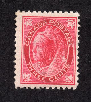 Canada 69 3 Cent Carmine Queen Victoria Maple Leaf Issue Mnh